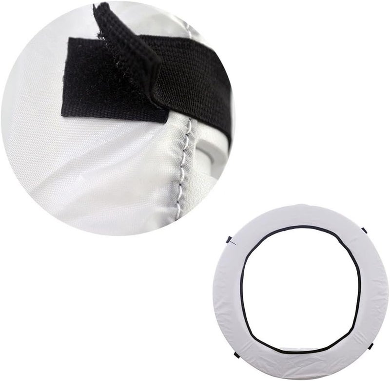 EDNEY 2 Pack Ring Ligter Diffuser Soft Elastic Cover White Light Diffuser Cloth for Photography Studio Video (White (Fits 16"" to 18"" Ring)) - Image 3